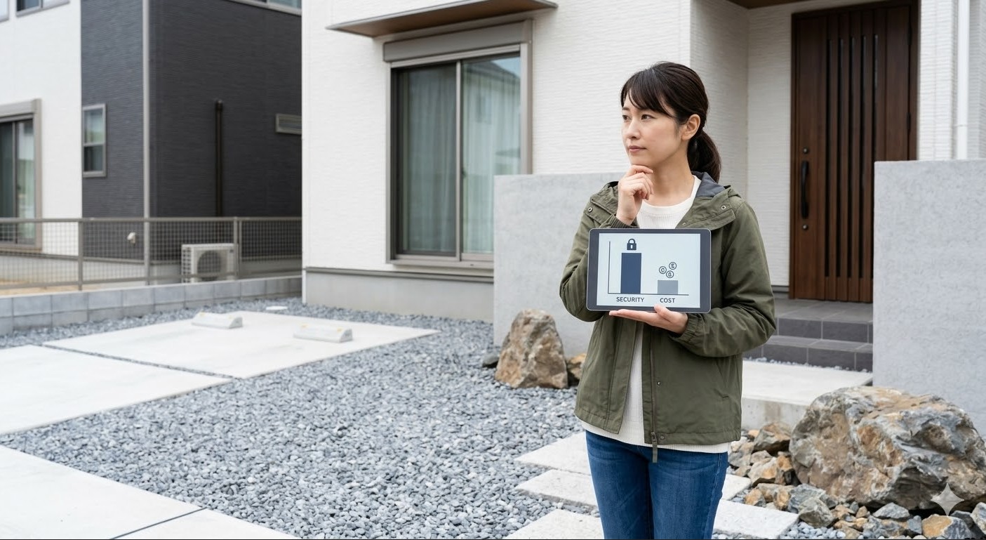 砂利敷きは防犯対策とコスト削減に最適