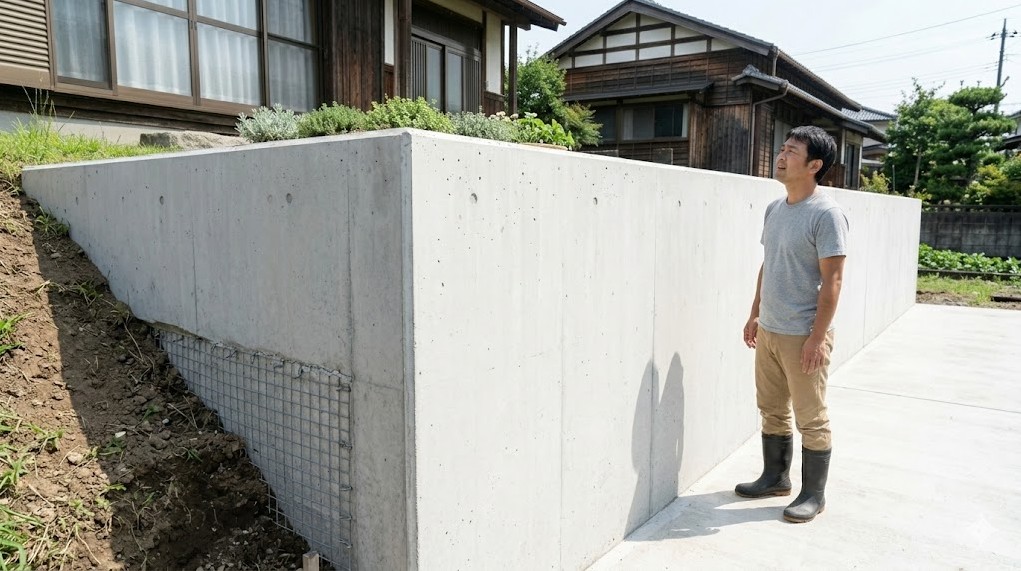 擁壁の構築と建築基準法などの厳格な規制