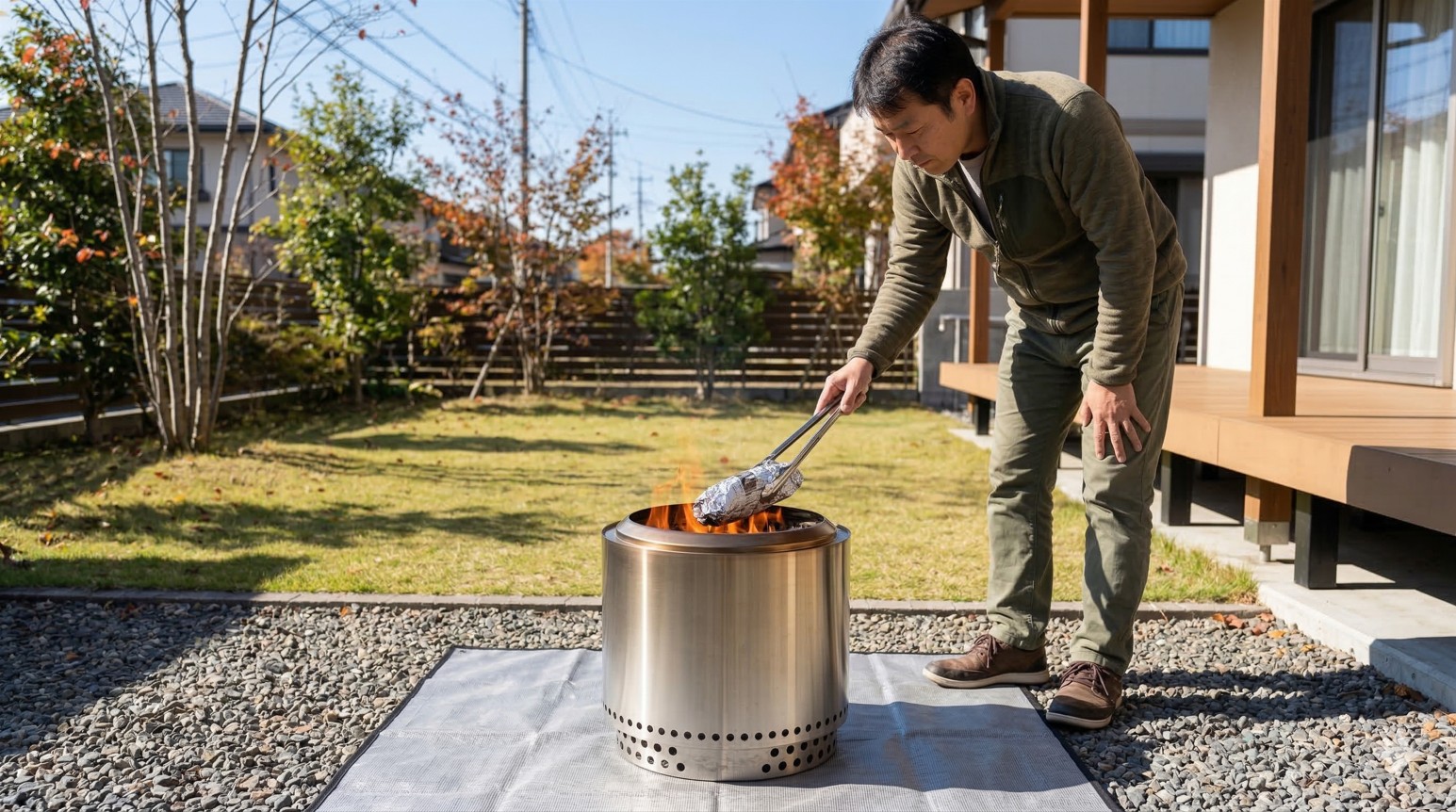 庭の焼き芋は違法？煙対策と近所迷惑を防ぐ方法