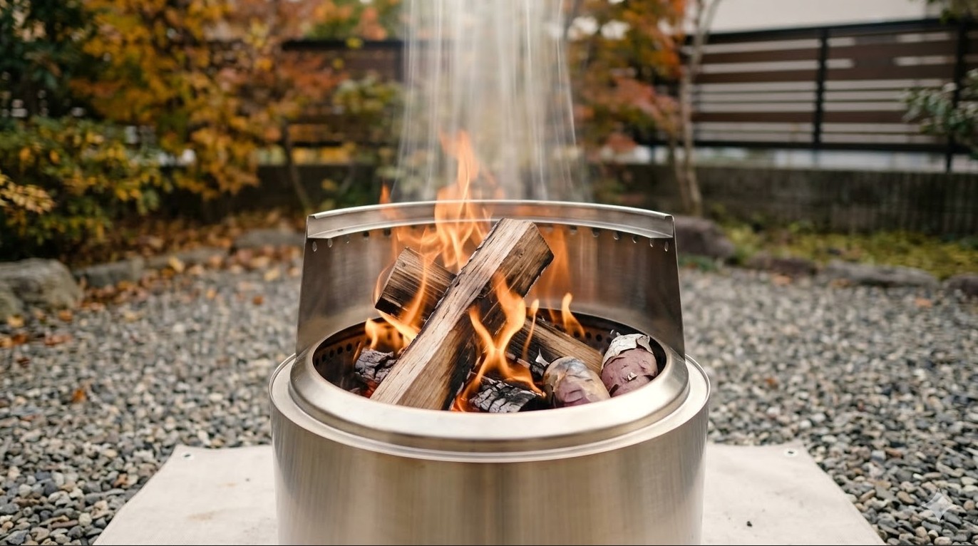 二次燃焼による煙対策と近所迷惑の回避