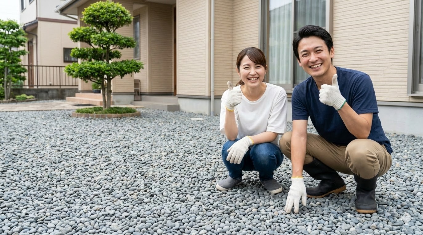 庭の雑草を防ぐ砂利敷きの基礎知識