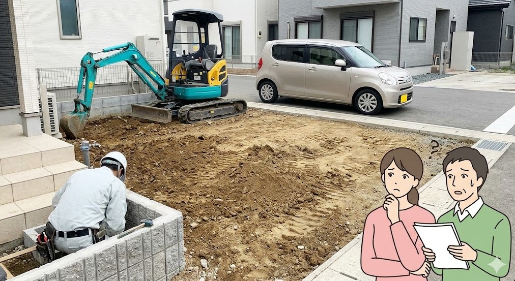 車庫証明は外構工事中でも取れる？間に合わない時の対策と注意点