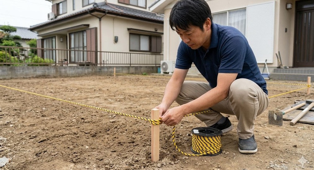 トラロープを用いた車庫証明申請