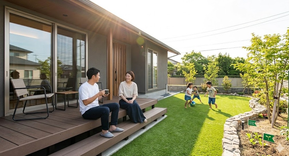 家族で楽しむ庭のゾーニング