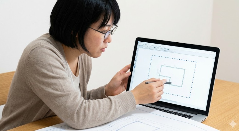jwcadによる外構の図面作成の基本
