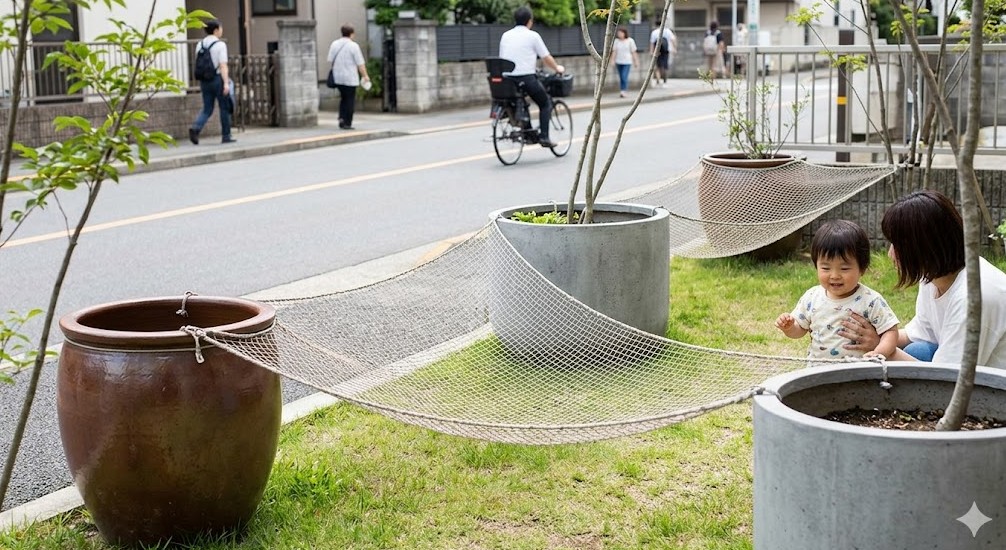 子供の道路への飛び出し防止策