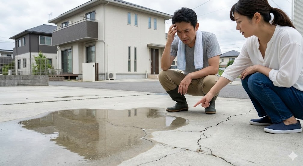 外構コンクリートをやり直したい？費用相場と安くするコツ