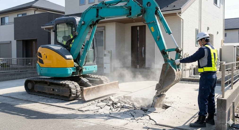 外構コンクリートをやり直したい時の費用