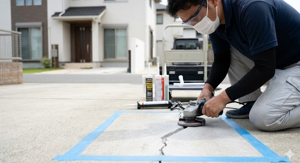ひび割れや陥没に対する補修と費用