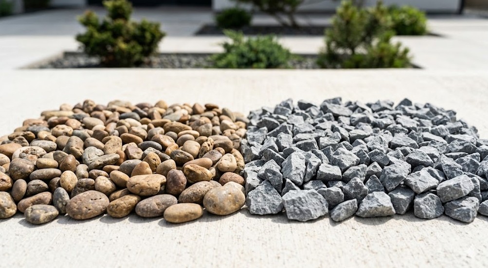 砂利や砕石の種類による見た目と機能の違い