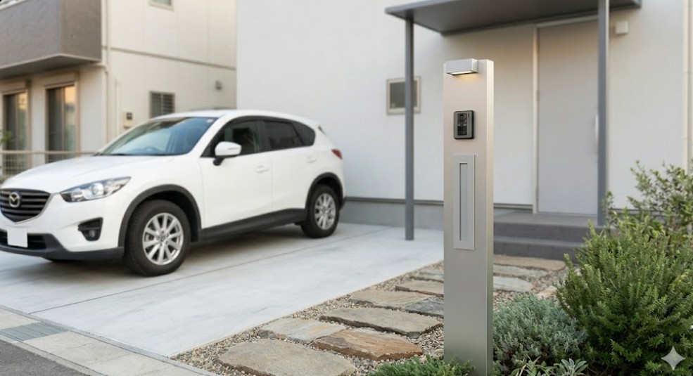 門柱の代わりを担う最新の代替設備