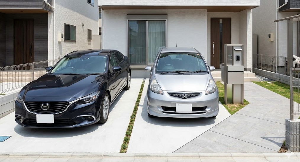 駐車場2台の最適レイアウト
