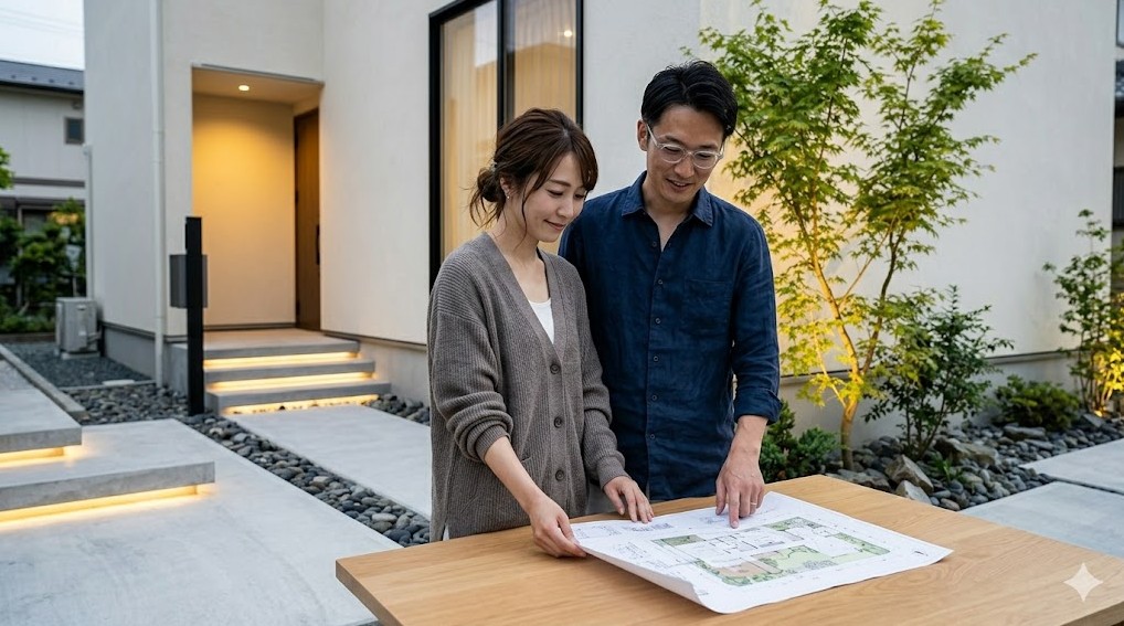 理想のシンプルでおしゃれな外構へ