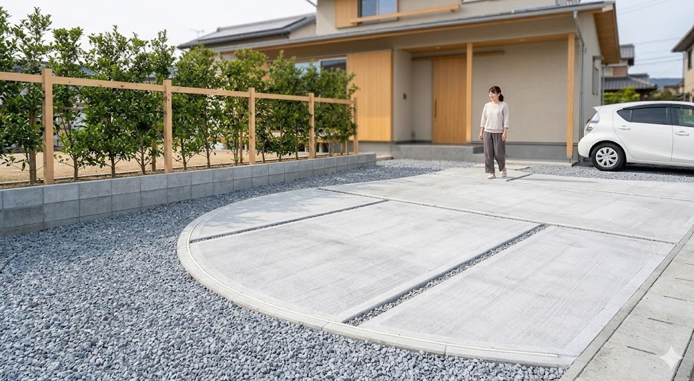 砂利を取り入れたハイブリッド設計