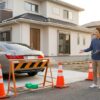 外構工事で車止めれない！期間と代替の探し方・費用を解説