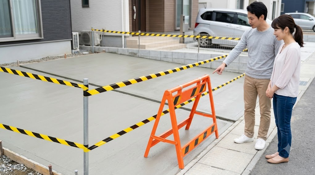駐車場コンクリートの養生期間