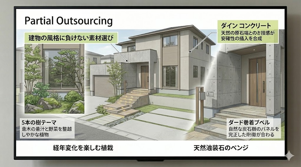 建物の外壁材と調和する素材選びのコツ