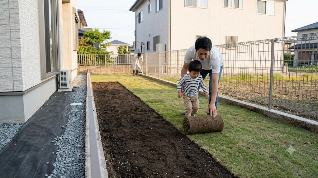 駐車場の拡張と意匠性の向上