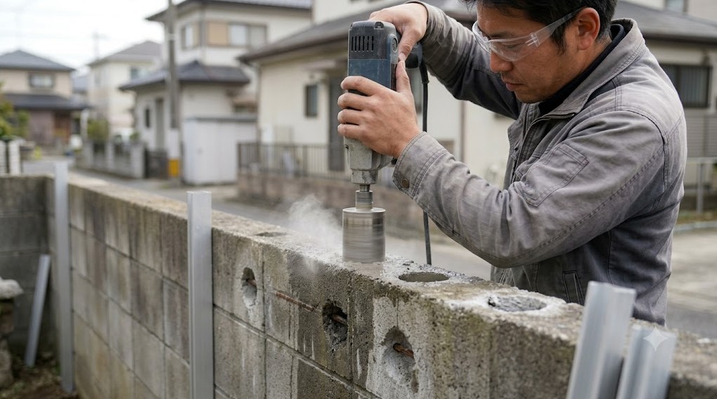 コア抜きと独立基礎の工事費用