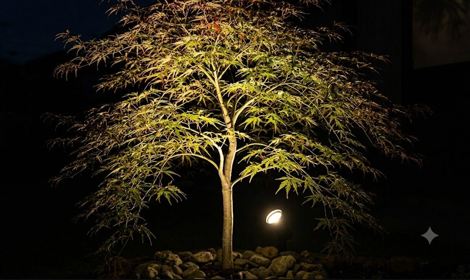 植栽を活かすライティング技法