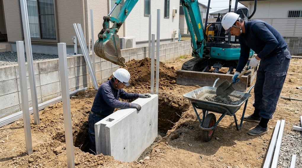 コア抜きや独立基礎の追加費用