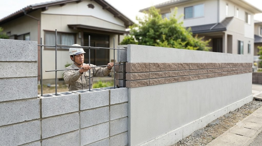外構ブロック塀の費用相場｜高さ・安全性・フェンス併用の考え方