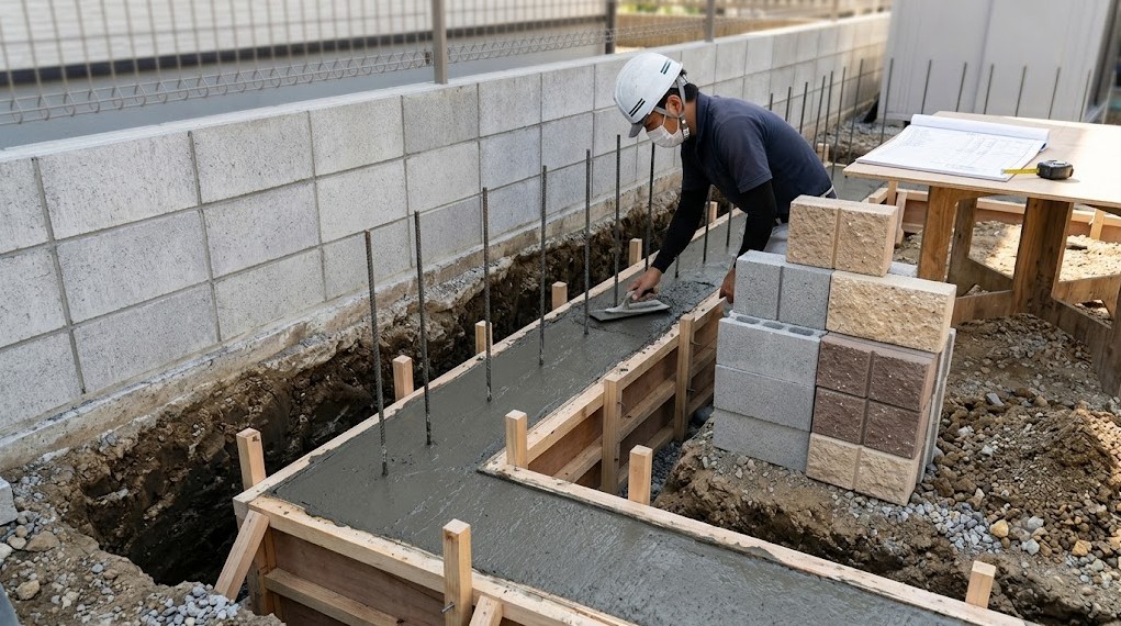 外構ブロック費用の相場と内訳