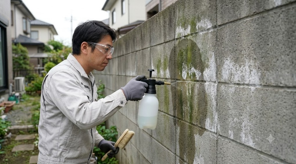 白華現象とコケの適切な洗浄方法