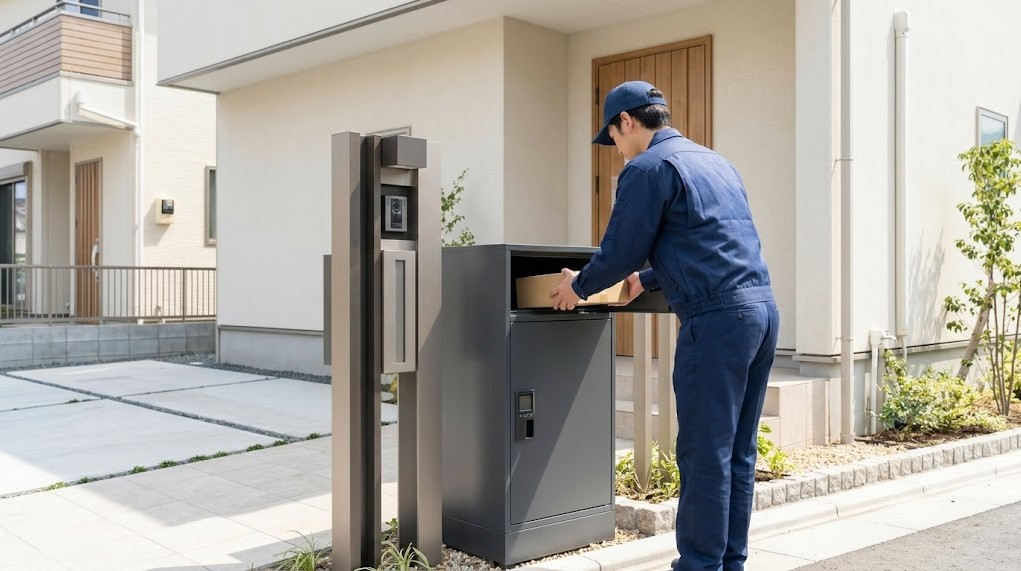 外構に宅配ボックスは必要？ポスト一体型・埋め込み型の選び方