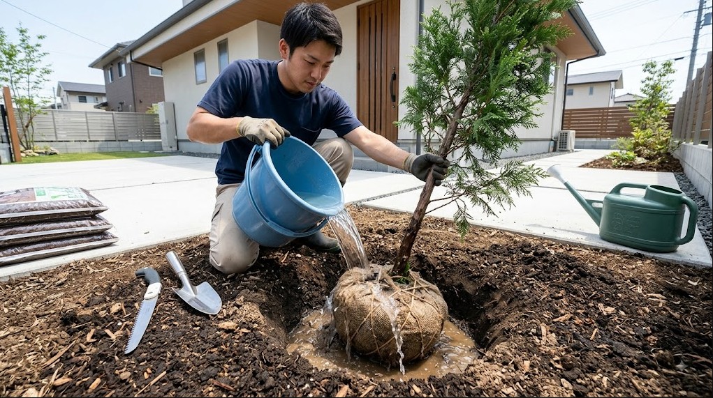 自分で植栽する際の土壌改良と定植手法