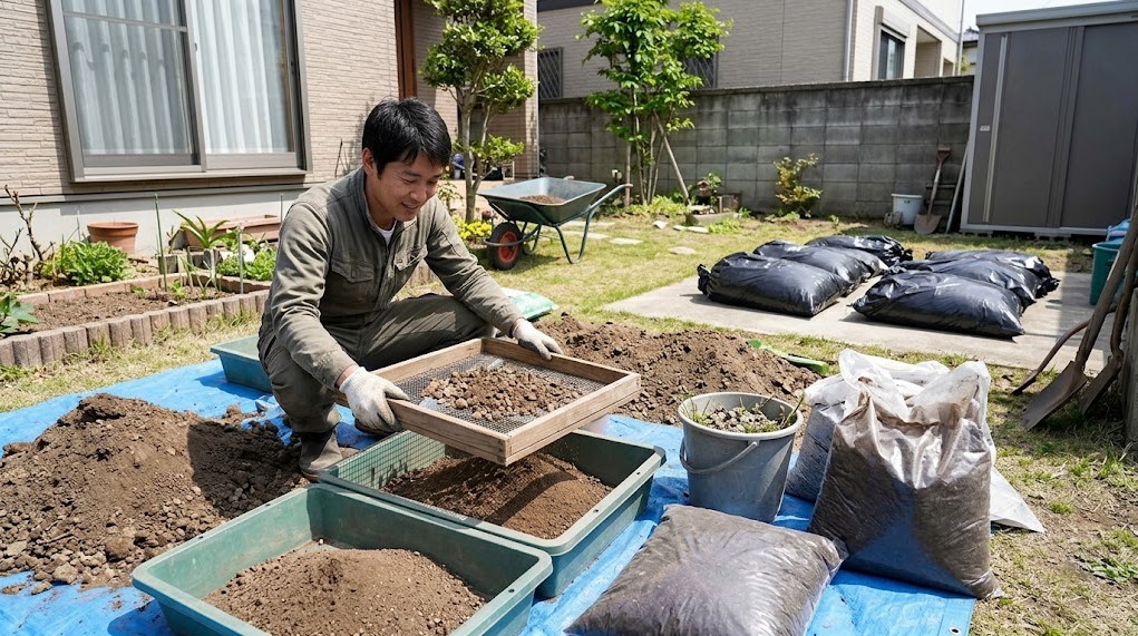 コストを抑える外構残土再利用