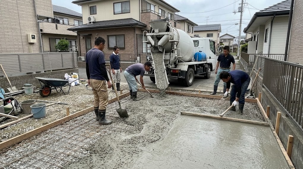 外構コンクリートDIYの注意点