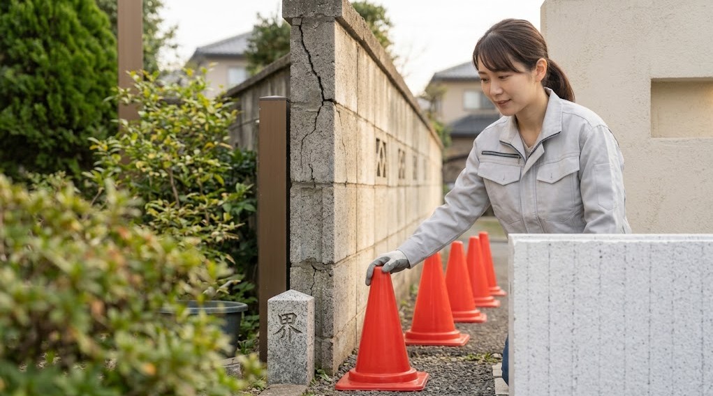 注目の外構発泡スチロール壁